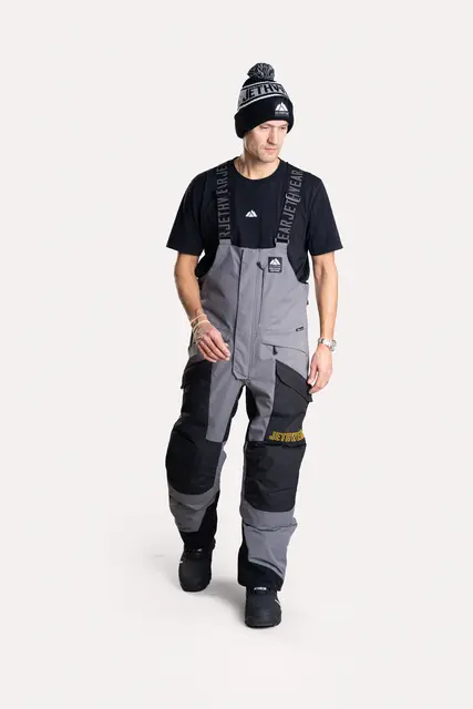 Jethwear M's Treeline Bib Pant Black/Grey  Shell 60g 
