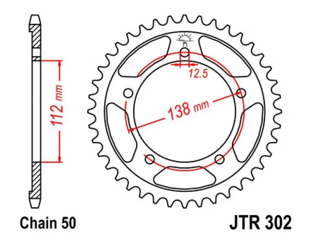 JT Bakdrev 44T Honda CBR1100 