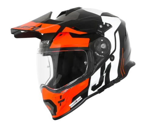 Just1 J34 Pro Crosshjelm - Tour Orange/Sort