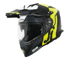 Just1 J34 Pro Crosshjelm - Tour Gul/Sort, XS