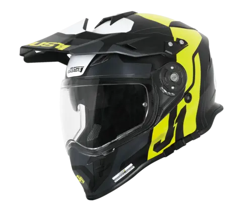 Just1 J34 Pro Crosshjelm - Tour Gul/Sort