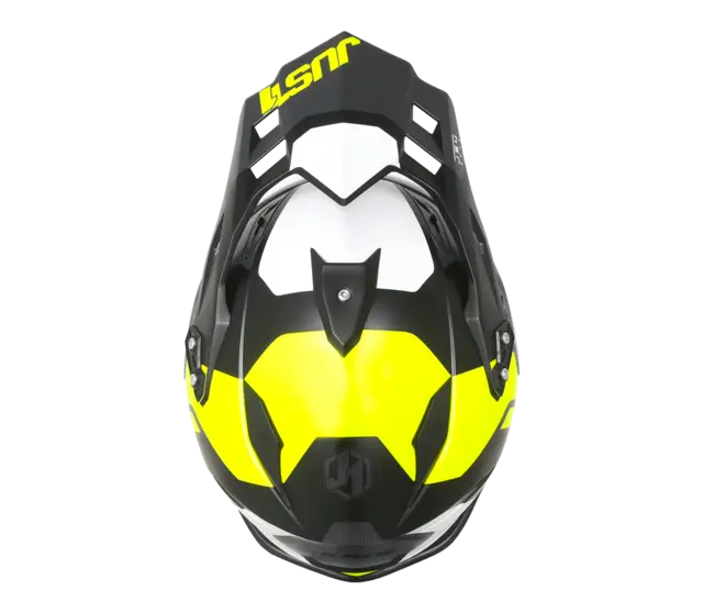 Just1 J34 Pro Crosshjelm - Tour Gul/Sort, XS