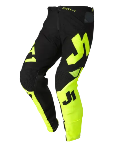 Just1 J-Flex Bukse - Sort/Gul Bukse med stretch &amp; smal passform