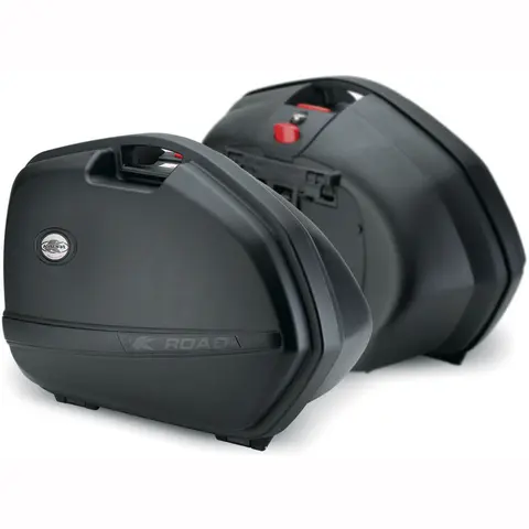 Kappa K33N Sideveskesett K-Road - Sort 2 x 33 Liter, Monokey