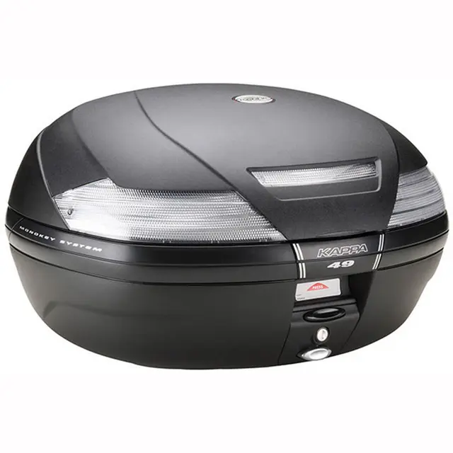 Kappa Toppboks Sort 47l - Klar Refleks Vanntett, Monokey 