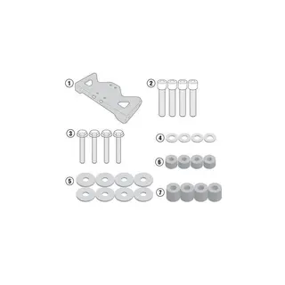 Kappa Monteringskit KLX1152 Honda CB500F 2016-2018 Montering av KLX1152 uten KZ1152