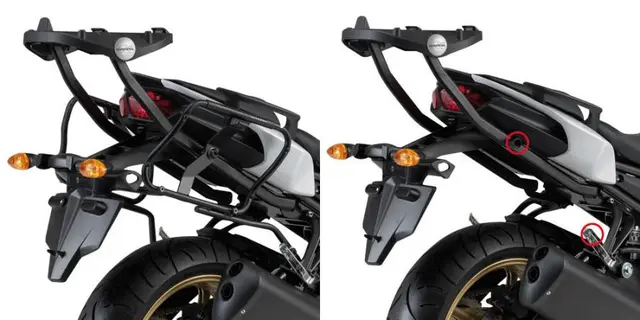 Kappa Veskeholdere Click-On K33N Yamaha Fz8 Fazer 2010- 