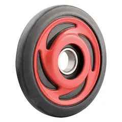 Boggiehjul Polaris - 135mm, R&#248;d 25mm aksling, leveres med lager