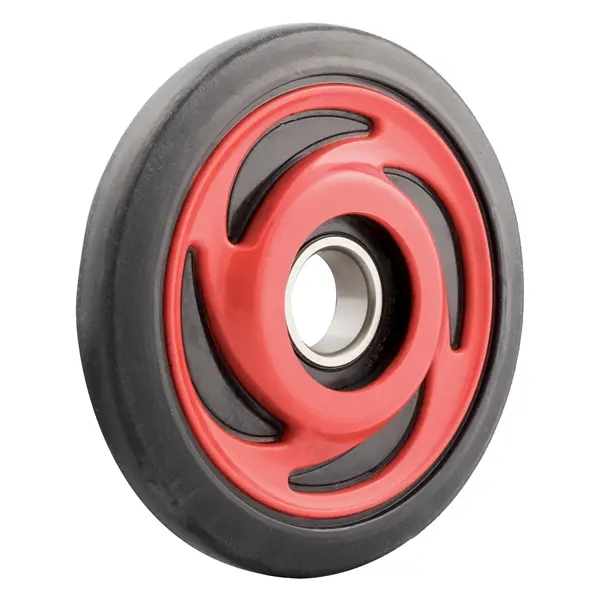 Boggiehjul Polaris - 135mm, Rød 25mm aksling, leveres med lager 