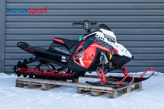 Polaris 850 RMK KHAOS 155 SLASH 2023 Rød/hvit, gått 197 km 