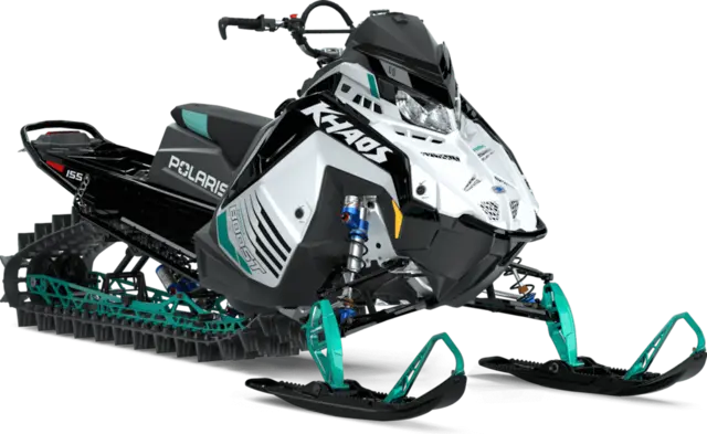 Polaris BOOST RMK KHAOS 2025 155", Ghost White Metallic 