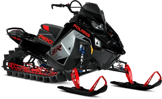 Polaris 9R RMK PRO 2026 Black Painted Frost Silver - 155" 