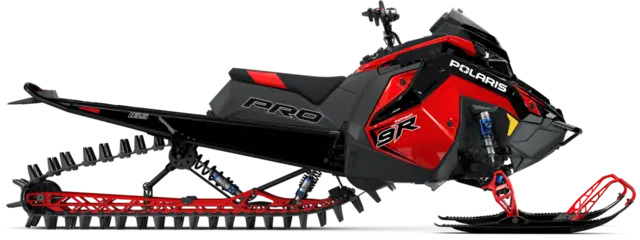 Polaris 9R RMK PRO 2026 Black/Indy Red - 165" 