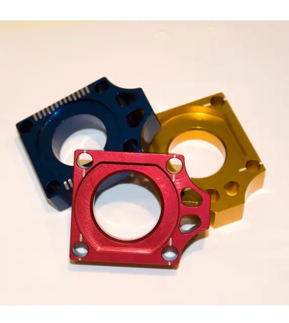 Holeshot Kjedejusteringsblokk, Blå Yamaha YZ125/YZ250/YZ250F/YZ450F 