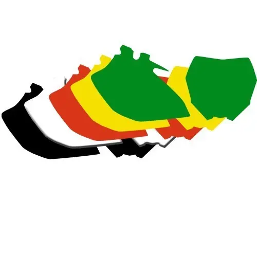 Black Bird Nummerplate Hvit Yamaha Nummerplate Dekaler 