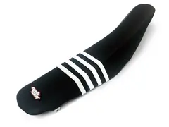 Moto Seat Stripes MX Setetrekk - Sort/Hvit, TM-Racing EN 250/MX250 125/EN 144/EN 300/MX 144/MX 300