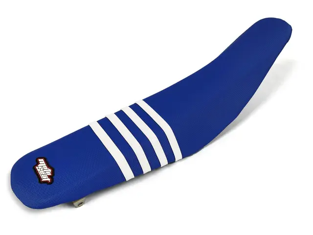 Moto Seat Stripes MX Setetrekk, Hvit/Blå, Yamaha YZ250/YZ125