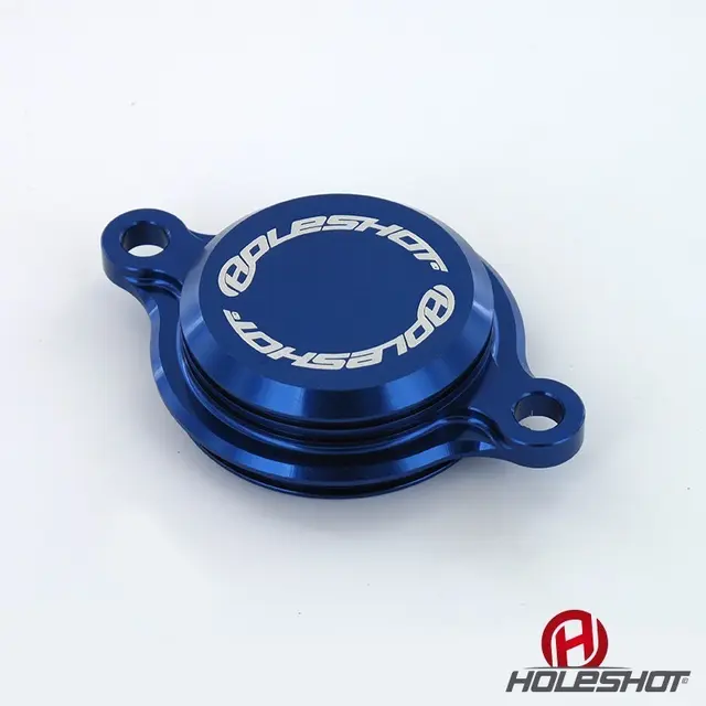 Holeshot Oljefilterdeksel Blå Yamaha 