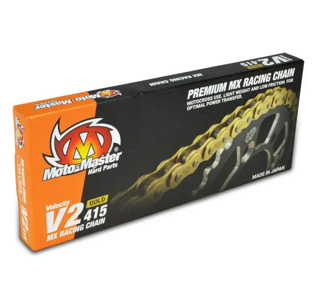 Moto-Master Kjede MX V2 Gold, 130 Lenker 