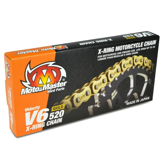 Moto-Master Kjede X-Ring V6 Gold, 120 Lä 