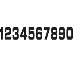 Holeshot NR. 10st 11 X 5 cm, 0 Sort