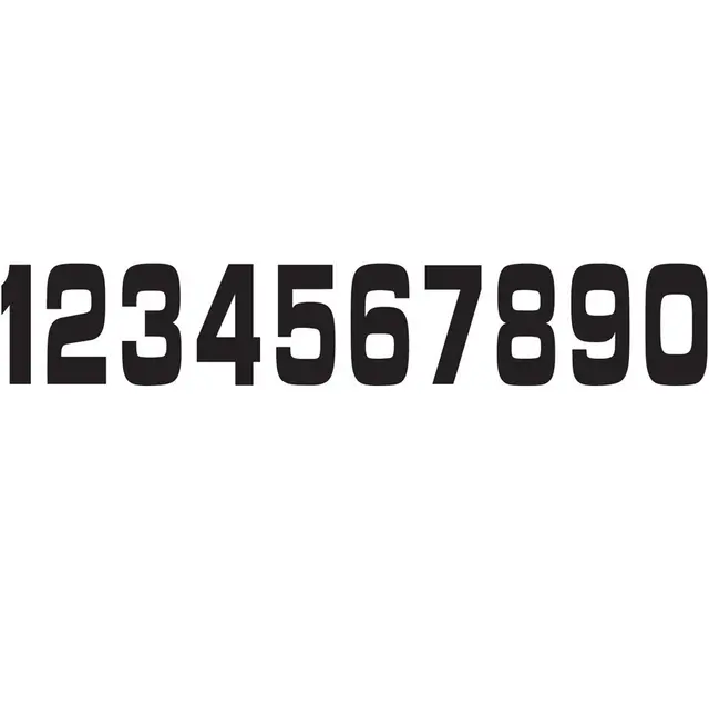 Holeshot NR. 10st 11 X 5 cm, 0 Sort 