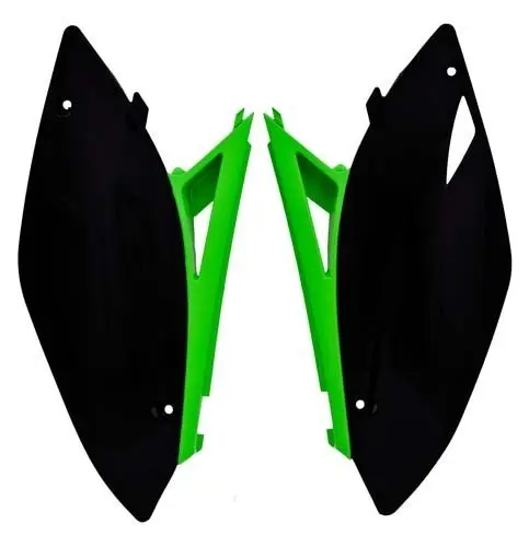 Rtech Sidepanel SVART/GRØNN Kawasaki 