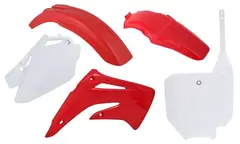 Rtech Plastkit Honda CR85R 2003-07 R&#248;d/Hvit