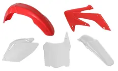 Rtech Plastkit Honda CRF250R 2008-09 R&#248;d/Hvit