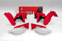 Rtech Plastkit Honda  CRF450/250 2017-18 R&#248;d/Hvit