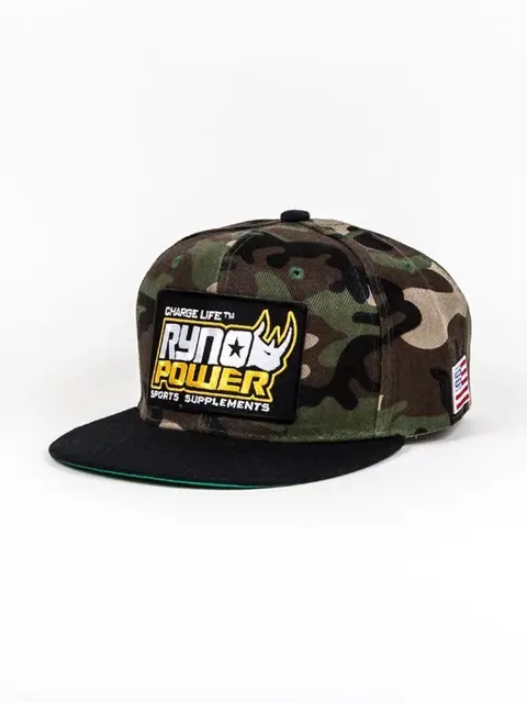 Ryno Power Hat Camo Bill Snapback 