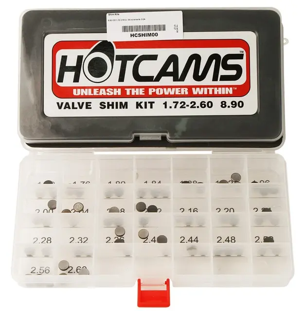 Hot Cams Shims-sett 1,72-2,60mm - 8,90mm KTM 250/450F - 8,90mm - Tot 69st 