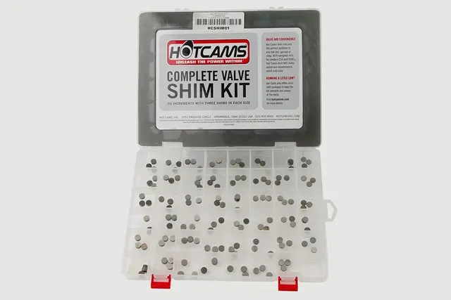 Hot Cams Shims-sett 1.20-3.50mm, 7.48mm 141 shims 