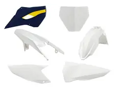 Rtech Plastkit Husqvarna TC/FC 2014-15 Hvit/Bl&#229;