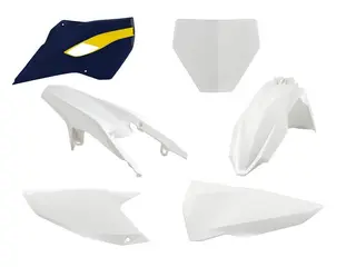 Rtech Plastkit Husqvarna TC/FC 2014-15 Hvit/Bl&#229;