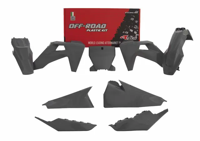 Rtech Plastkit, Grå, Husqvarna TC125/250 19-22, FC250/350/450 19-22 