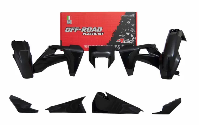 Rtech, Plastkit, SVART, Husqvarna TE/FE 150/250/300/350/450/501, 20-23 