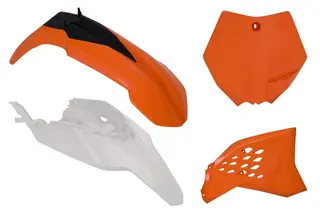 Rtech Plastkit KTM SX65 2009-11 Orange/Hvit