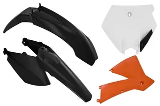 Rtech Plastkit KTM SX85 2004-12 Svart/Hvit/Orange