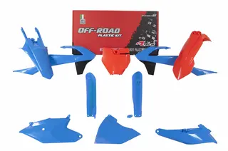 Rtech Plastkit, Oransje Bl&#229;, KTM/GASGAS KTM SX85 2018-&gt;, GASGAS MC 85 2021-&gt;