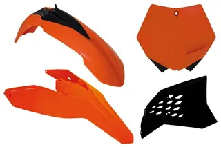 Rtech Plastkit KTM SX-F/SX 2007-10 Orange/Svart