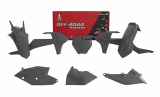 Rtech Plastkit, Gr&#229;, KTM 16-18 450 SX-F, 6-18 125 SX/150 SX