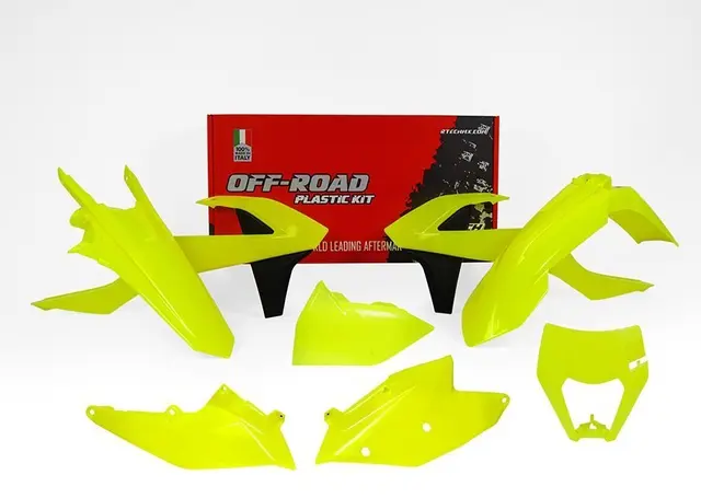 Rtech Plastkit Neon Gul KTM EXC250/300, EXC-F250/250/450/500 17-19 