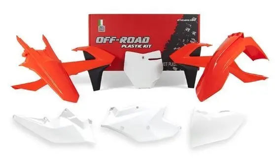 Rtech Plastkit KTM SX-F/SX 2016-18 Hvit/Orange 