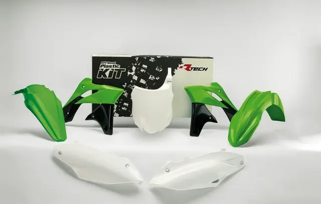 Rtech Plastkit Kawasaki KX25 2013-16 Grønn/Hvitt 