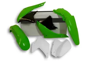 Rtech Plastkit Kawasaki KLX450 2007-16 Gr&#248;nn/Hvit