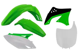 Rtech Plastkit Kawasaki KX450F 2009-11 Gr&#248;nn/Hvit