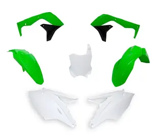 Rtech Plastkit Kawasaki KX450F 2016-17 Hvit/Gr&#248;nn