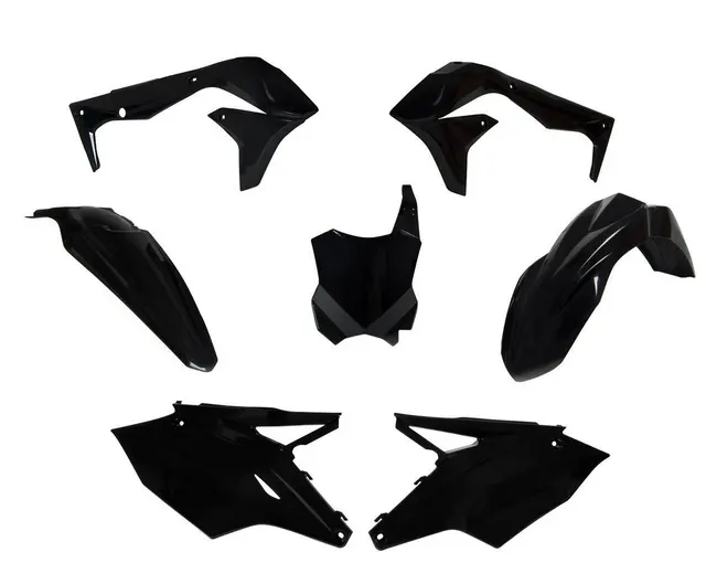 Rtech Plastkit Kawasaki KX450F 2016-17 Svart 