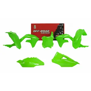 Rtech Plastkit Neon Gr&#248;nn Kawasaki KX450 2019-&gt;, KX250 2021-&gt;